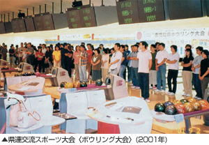 県連交流スポーツ大会＜ボウリング大会＞（2001年）